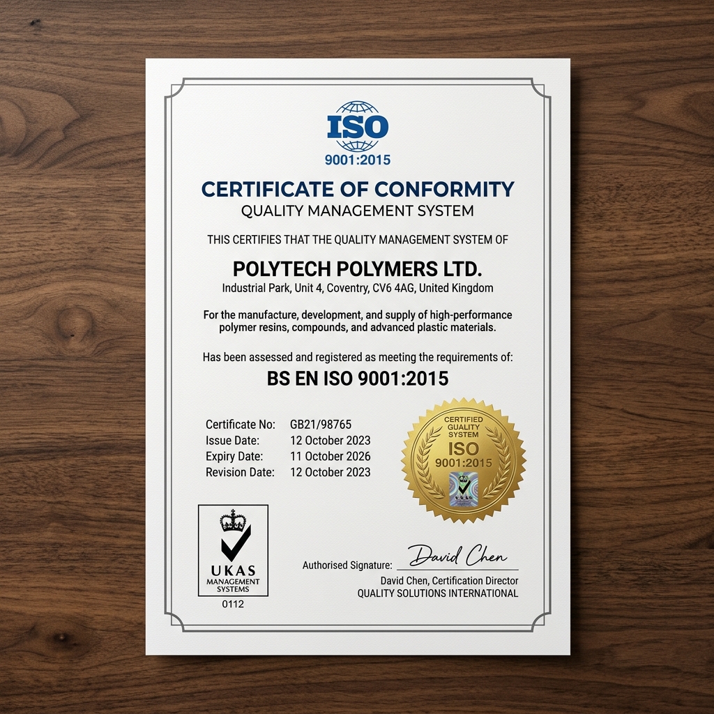 ISO 9001:2015 Certificate